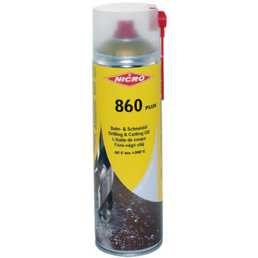 Fúró-, vágó-, üregelő spray, 400 ml, NI 860 plus | Vízzel nem elegyedő hűtőkenőanyagok